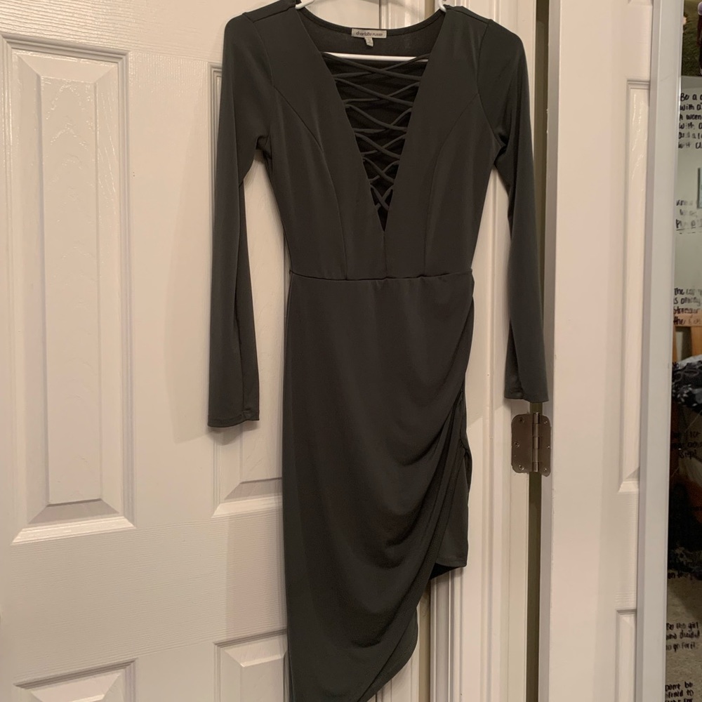 Olive green Charlotte Russe dress ❤️